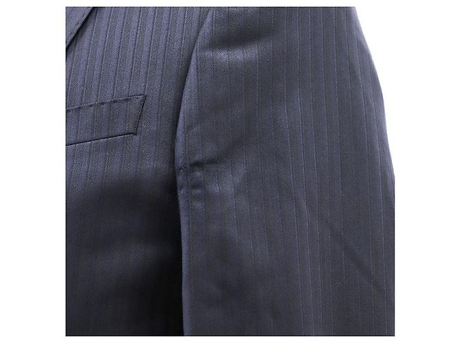Fato de lã e seda Emporio Armani Azul Azul marinho - vista 11