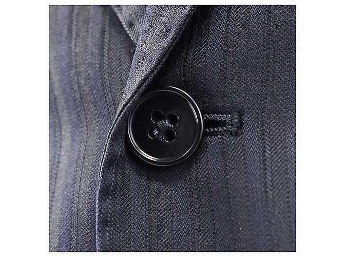 Fato de lã e seda Emporio Armani Azul Azul marinho - vista 13