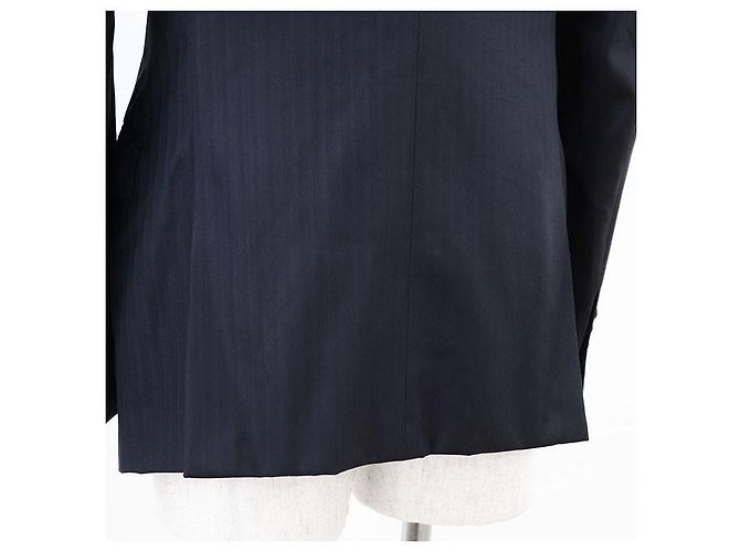 Fato de lã e seda Emporio Armani Azul Azul marinho - vista 14