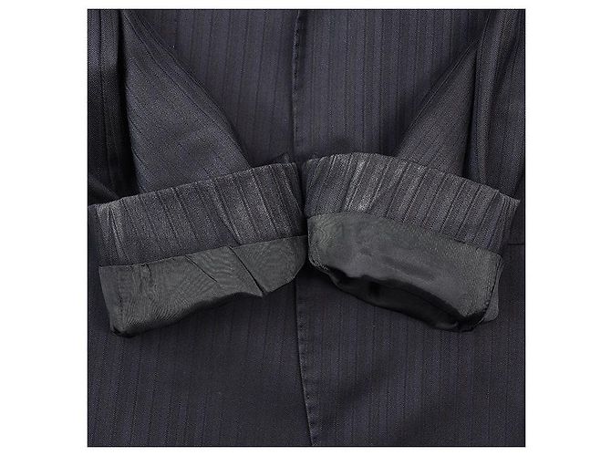 Fato de lã e seda Emporio Armani Azul Azul marinho - vista 3