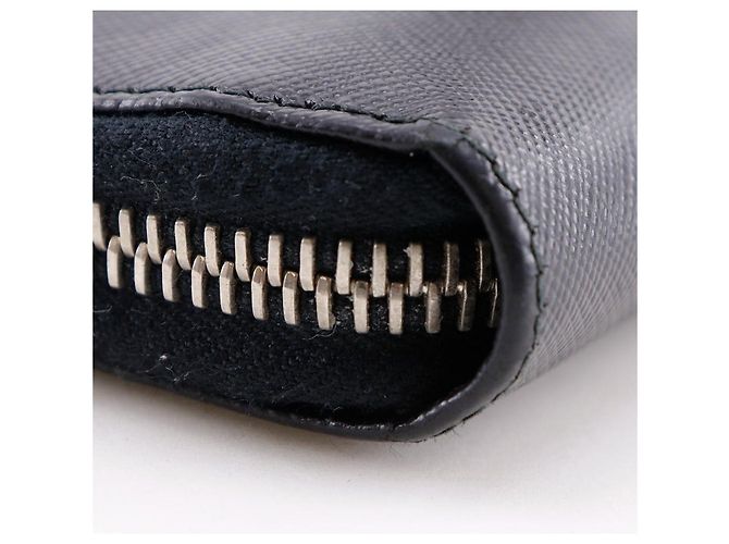 Portafoglio lungo organizer Prada Saffiano Nero - vista 13