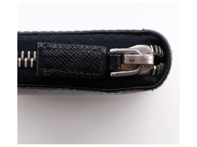 Portafoglio lungo organizer Prada Saffiano Nero - vista 15