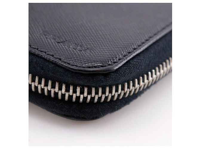 Portafoglio lungo organizer Prada Saffiano Nero - vista 4