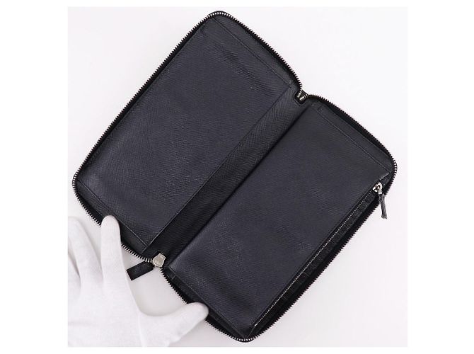 Portafoglio lungo organizer Prada Saffiano Nero - vista 6