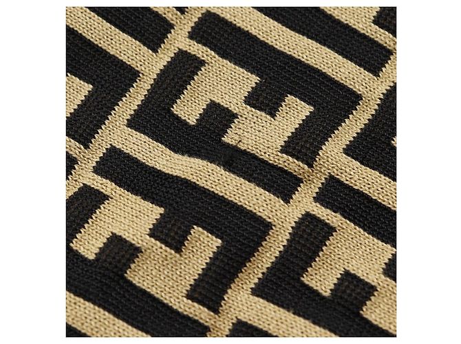 Polo de punto de algodón Zucca de Fendi Castaño - vista 7