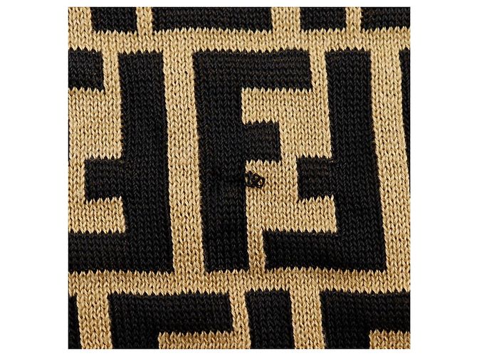 Polo de punto de algodón Zucca de Fendi Castaño - vista 9
