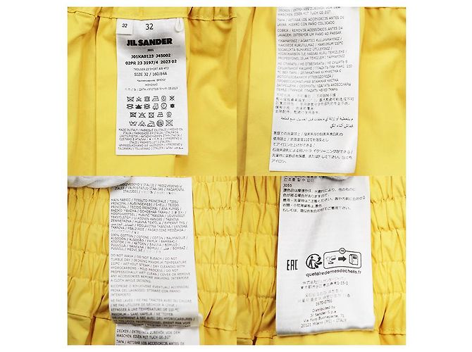 Shorts de algodón Jil Sander Amarillo - vista 11