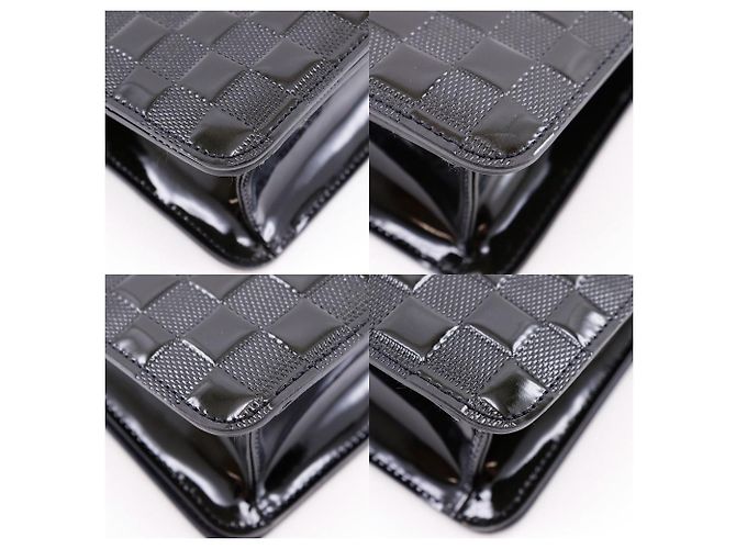 Borsa a tracolla 2way Louis Vuitton Cabas Cabaret Vernis Nero - vista 4