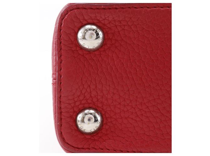 Borsa 2way Louis Vuitton Capucines BB Taurillon Rosso - vista 13