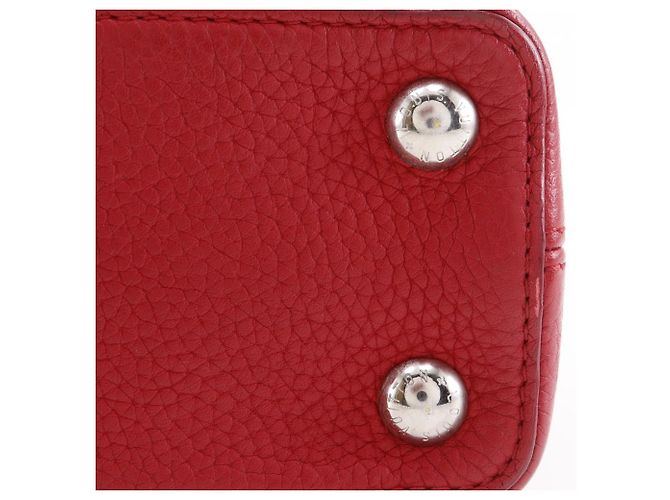 Borsa 2way Louis Vuitton Capucines BB Taurillon Rosso - vista 14