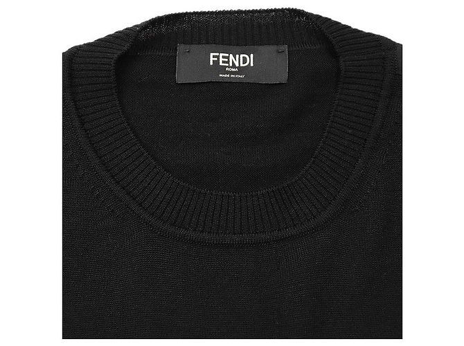 Fendi Wollmischung Strick Schwarz - Ansicht 2
