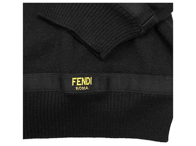 Fendi Wollmischung Strick Schwarz - Ansicht 4