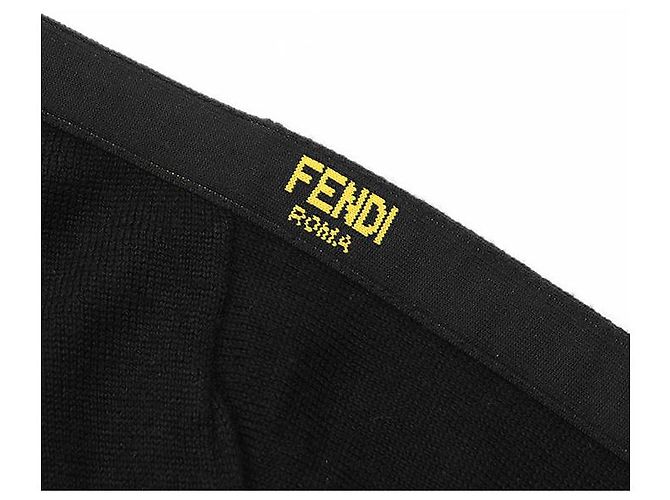 Fendi Wollmischung Strick Schwarz - Ansicht 6
