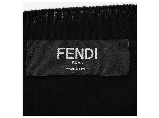 Fendi Wollmischung Strick Schwarz - Ansicht 8