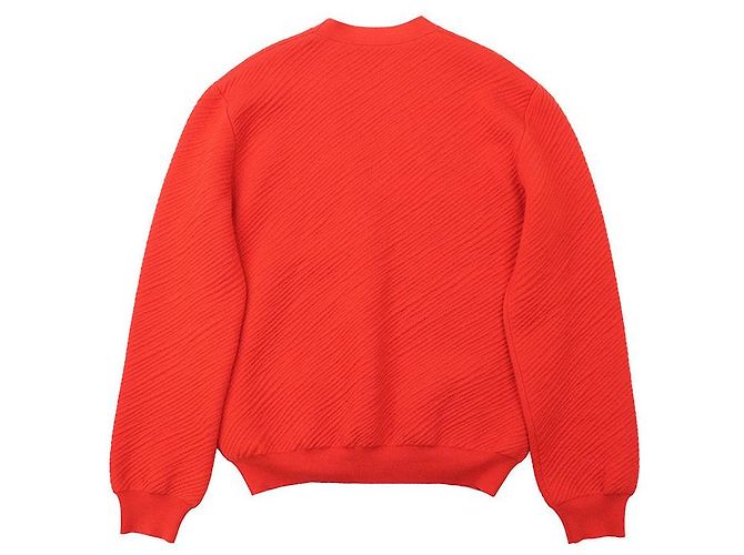 Wollstrickjacke mit geprägtem Louis Vuitton Logo Rot - Ansicht 6