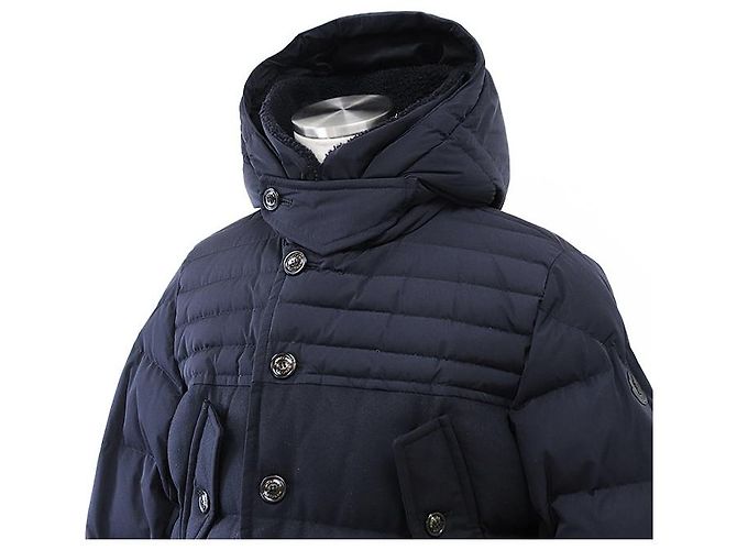 Chaqueta de lana Moncler FLOBERT Azul Azul marino - vista 2