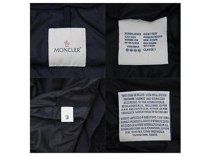 Chaqueta de lana Moncler FLOBERT Azul Azul marino - vista 8