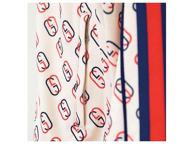 Chaqueta Gucci GG Interlocking Monogram de poliéster y algodón Beige - vista 12