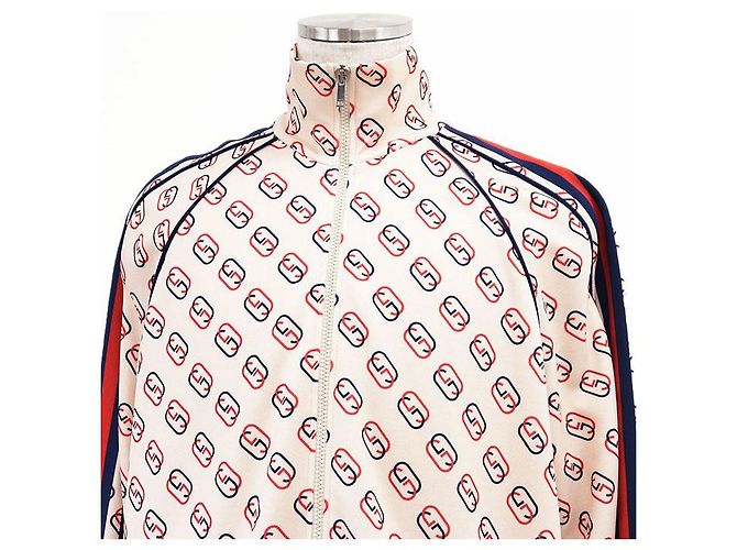 Chaqueta Gucci GG Interlocking Monogram de poliéster y algodón Beige - vista 2