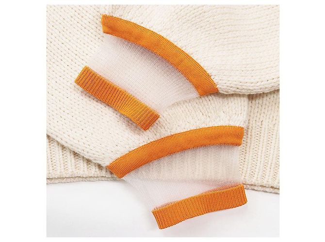 Fendi Kaschmir-Strickpullover mit Marderstickerei Roh - Ansicht 5