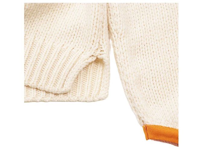 Fendi Kaschmir-Strickpullover mit Marderstickerei Roh - Ansicht 7