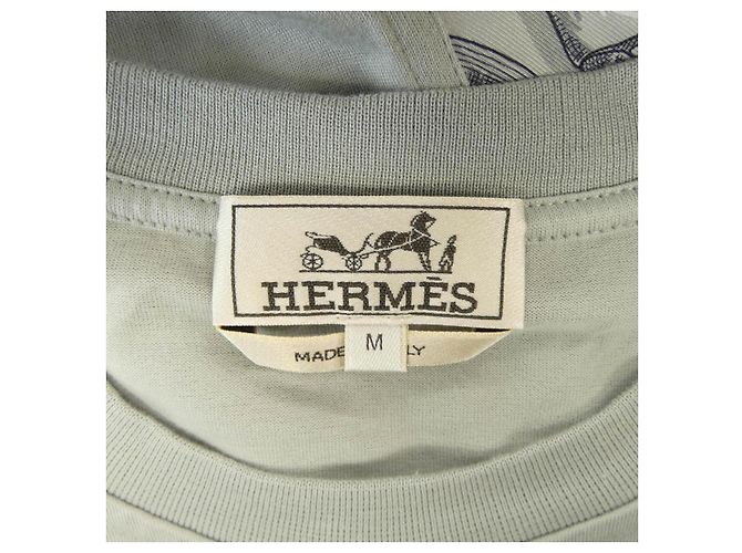 Hermès T-Shirt Baumwoll-T-Shirt M Braun - Ansicht 4