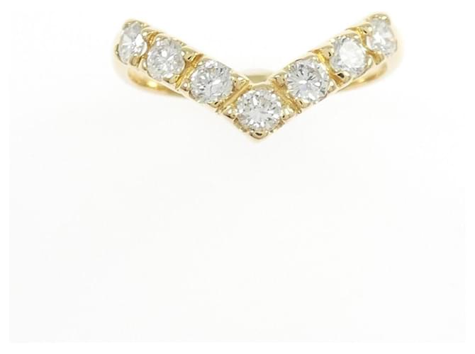 Autre Marque Moard Au750 Diamond Ring Ring Golden - Ansicht 2