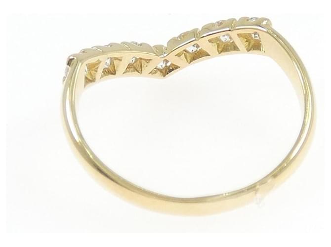 Autre Marque Moard Au750 Diamond Ring Ring Golden - Ansicht 3