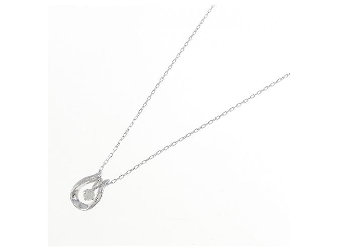 Autre Marque Collana in oro bianco 10K e diamanti Argento - vista 2