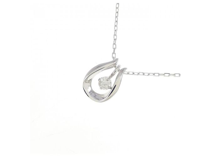Autre Marque Collana in oro bianco 10K e diamanti Argento - vista 3