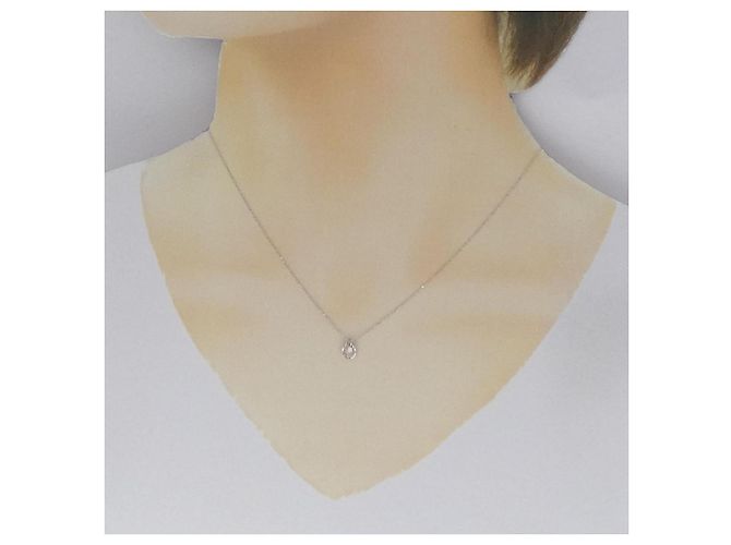Autre Marque Collana in oro bianco 10K e diamanti Argento - vista 6
