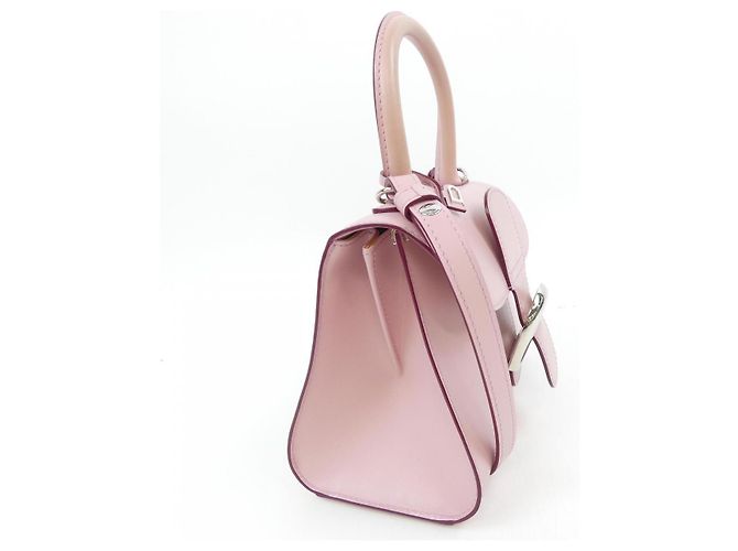 Borsa mini in pelle Delvaux Brillant Rosa - vista 2