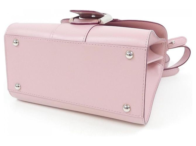 Borsa mini in pelle Delvaux Brillant Rosa - vista 4