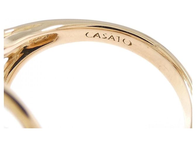 Autre Marque Anello Casato in quarzo sintetico Au750 oro rosa - vista 4