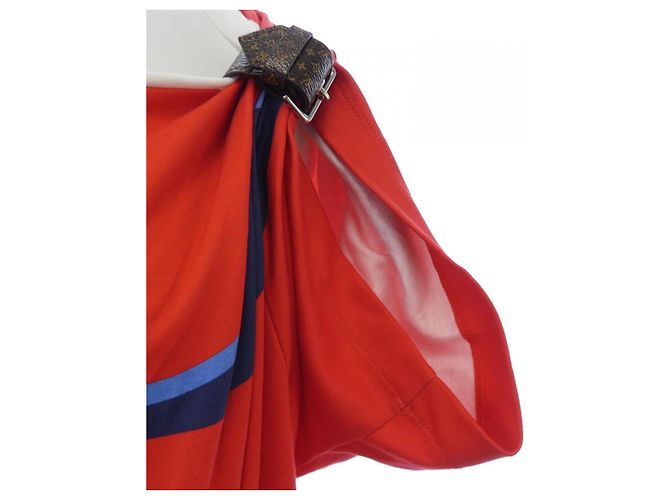 Louis Vuitton Kleid Rot Blau Marineblau - Ansicht 7