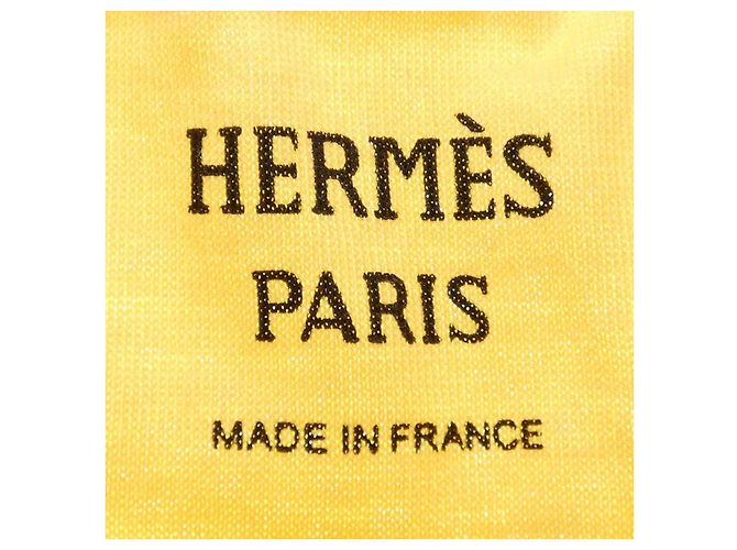Hermès T-shirt Hermes in cotone Top 38 Giallo - vista 4