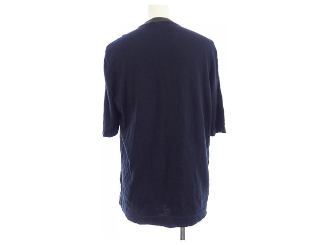 Hermès Hermes Strickware aus Kaschmir-Mischung Braun Marineblau - Ansicht 2