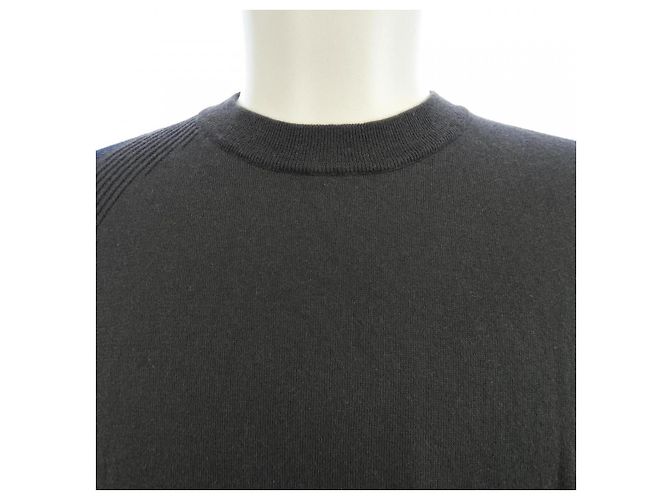 Hermès Hermes Strickware aus Kaschmir-Mischung Braun Marineblau - Ansicht 5
