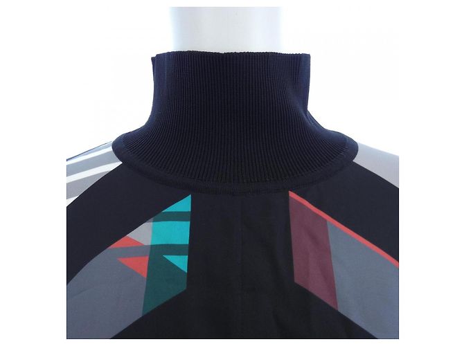 Hermès Top in seta Hermes Marrone Nero Bianco - vista 5