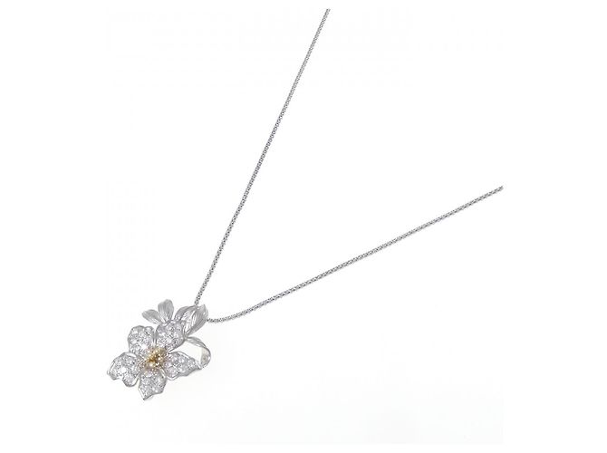 Autre Marque Collana Fiore in Diamanti Au750 D'oro - vista 2