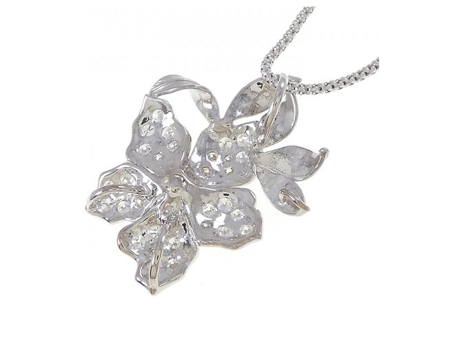 Autre Marque Collana Fiore in Diamanti Au750 D'oro - vista 4