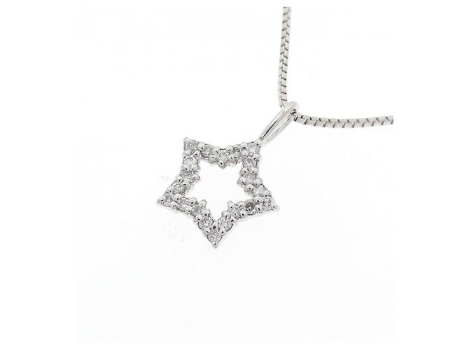 Autre Marque Collana in oro bianco e diamanti Au750 Argento - vista 3