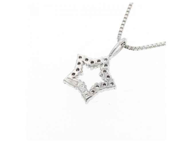 Autre Marque Collana in oro bianco e diamanti Au750 Argento - vista 4