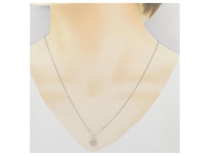 Autre Marque Collana in oro bianco e diamanti Au750 Argento - vista 6