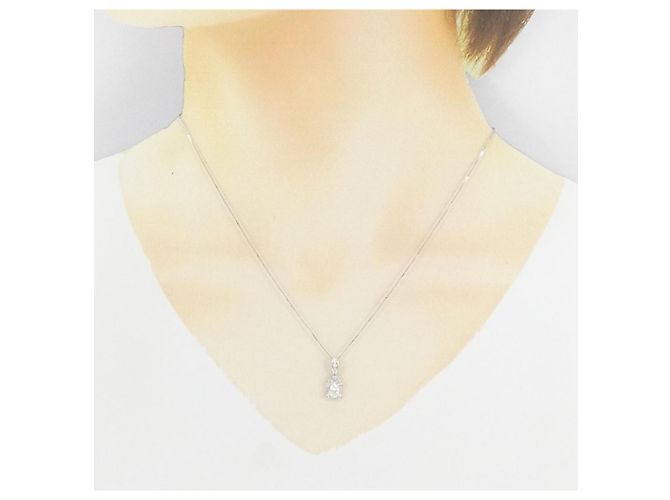 Autre Marque Collana in oro bianco Au750 e diamanti Argento - vista 6
