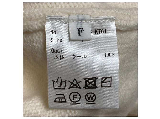 Autre Marque Drapierter IIROT Kapuzenpullover knit hoodie Weiß Aus weiß - Ansicht 4