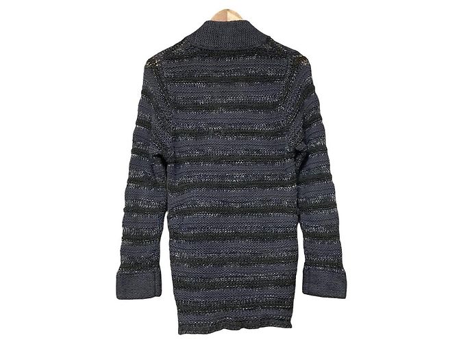 Autre Marque OZONE ROCKS Strickjacke aus Mischgewebe Braun - Ansicht 2
