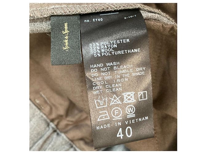 Autre Marque Pantaloni da Abito Spick and Span Marrone - vista 4
