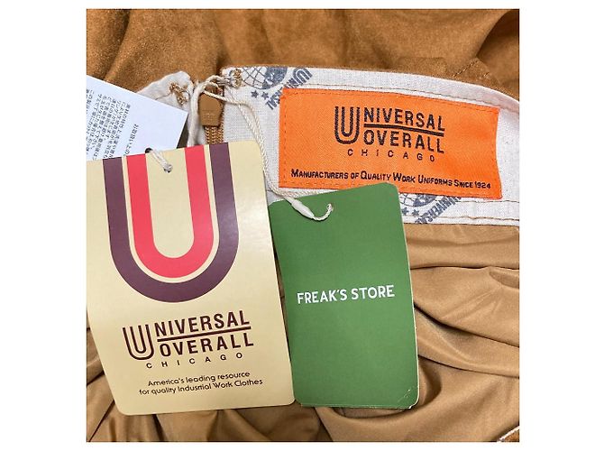 Autre Marque Falda de ante sintético UNIVERSAL OVERALL Castaño Camello - vista 4