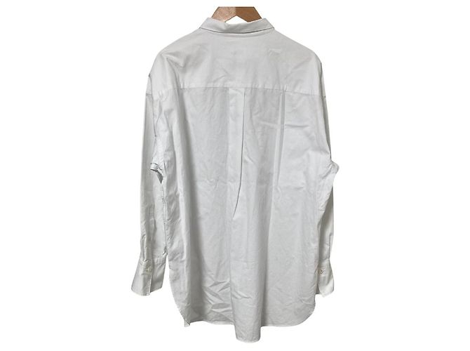 Autre Marque COCUCA Thomas Mason Oversize Work Shirt Weiß - Ansicht 2